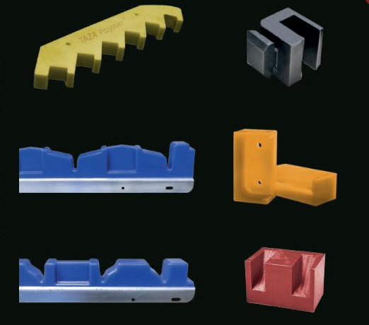 Dunnage para racks TAZA Polymer — piezas de descanso y estiba