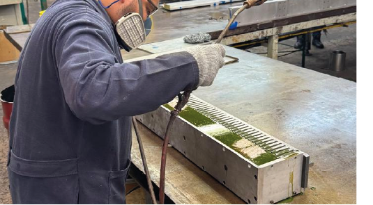 Proceso de fabricación del Gap Filler TAZA®