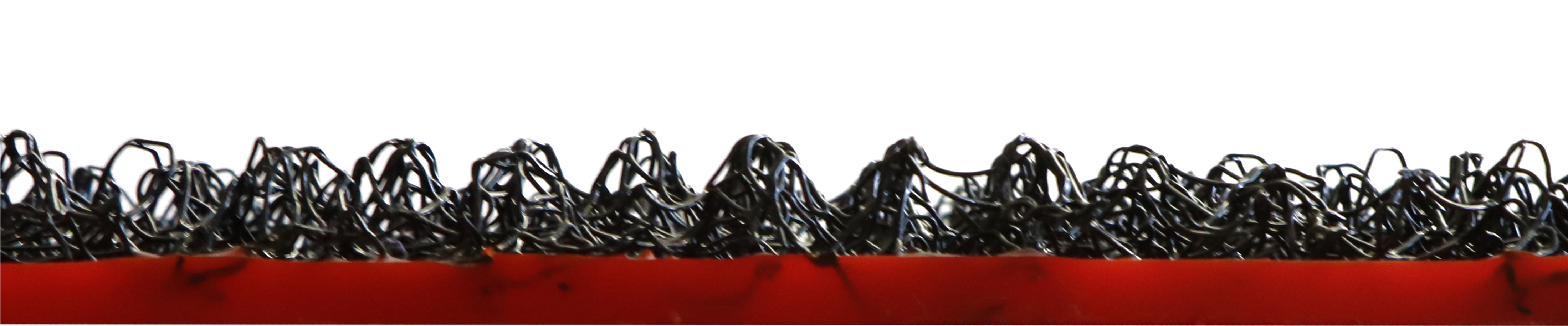 Detalle de corte transversal — malla tridimensional embebida